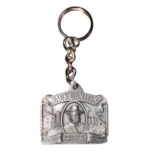 Jack Daniel's Genuine Goods Keychain Tennessee Whiskey Old Time Hand Made 1989